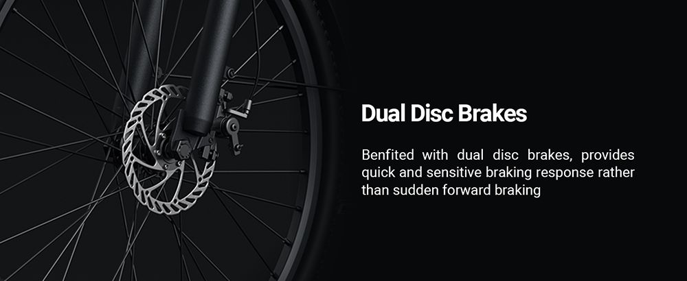 DYU C5 City Electric Bike 250W Motor 48V 10AH Battery 27 5 Inch Tire 25km/h Max Speed 65km Range Dual Disc Brakes Shiman