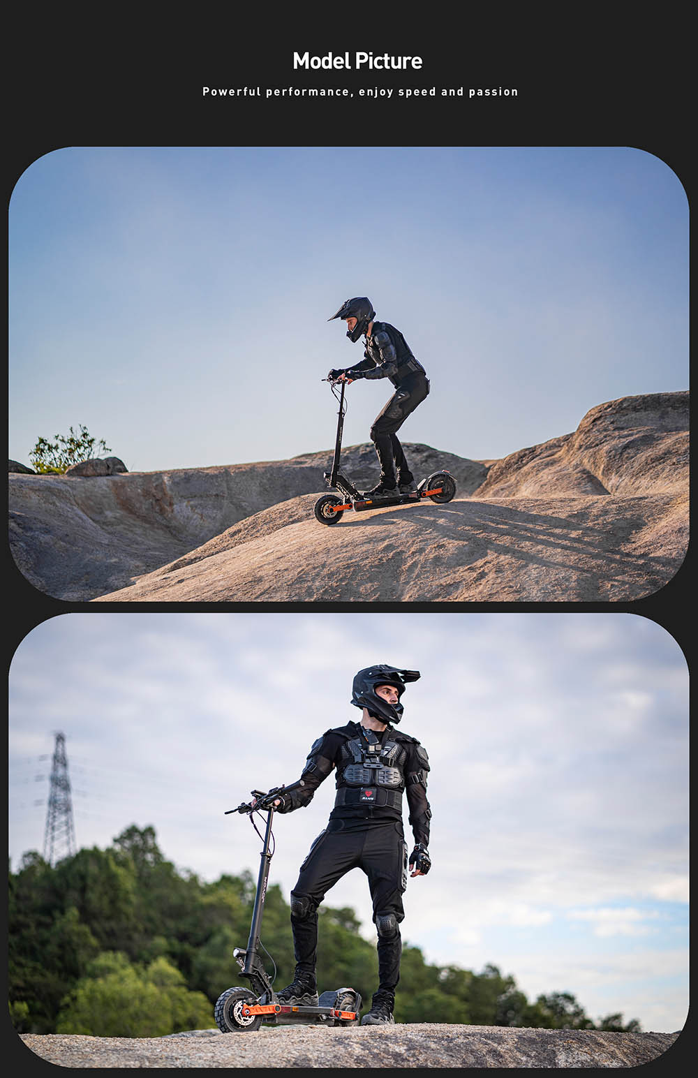 Joyor S8 Electric Scooter 600W Motor 48V 26AH Battery 10 Inch Tires 25km/h Max Speed 90km Range Dual Mechanical Disc Brak