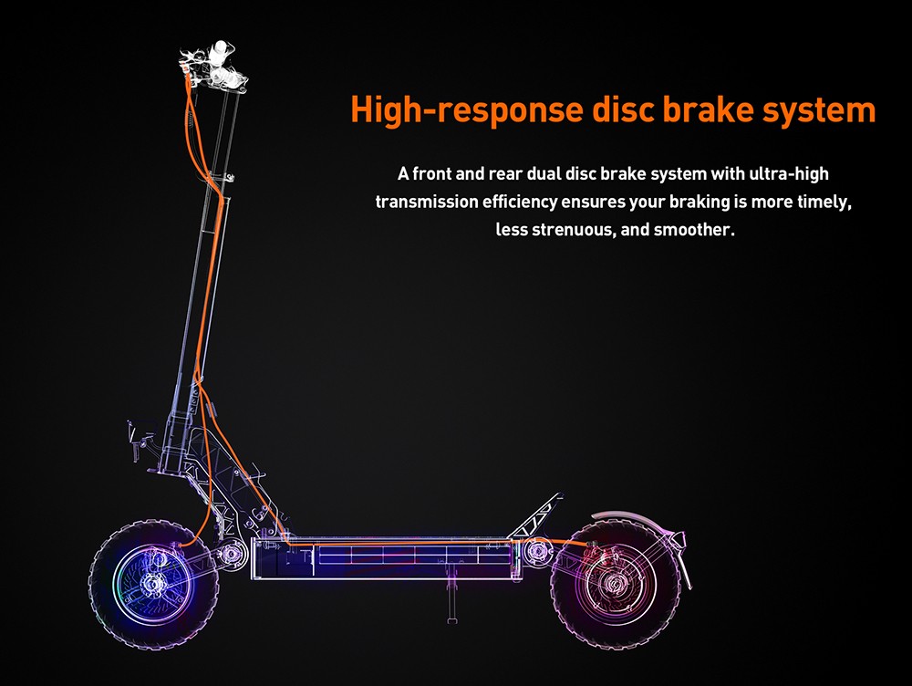 Joyor S8 Electric Scooter 600W Motor 48V 26AH Battery 10 Inch Tires 25km/h Max Speed 90km Range Dual Mechanical Disc Brak