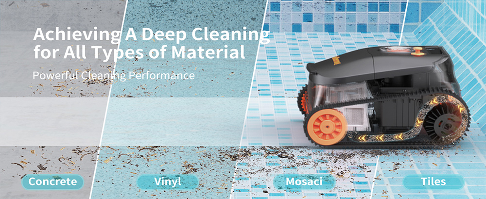 CoasTeering Nebula Cordless Robotic Pool Cleaner 180 Mins Runtime Wall Climbing