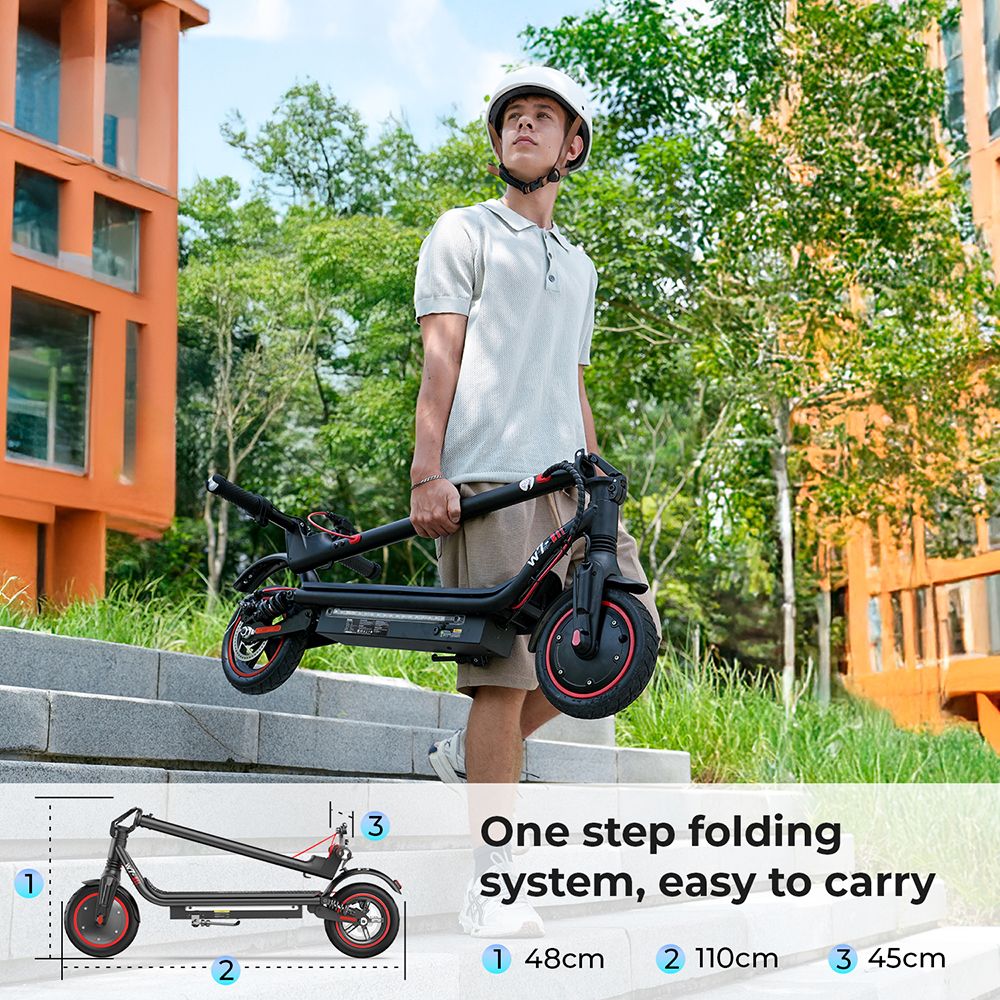 iScooter W7 Electric Scooter 350W Motor 42V 7 8AH Battery 8 5-inch Tire 35km/h Max Speed 30km Range Disc Brake Dual Shoc