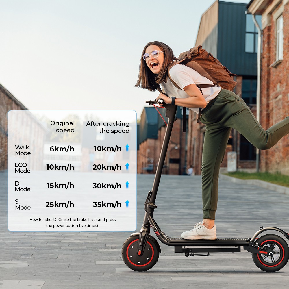 iScooter W7 Electric Scooter 350W Motor 42V 7 8AH Battery 8 5-inch Tire 35km/h Max Speed 30km Range Disc Brake Dual Shoc