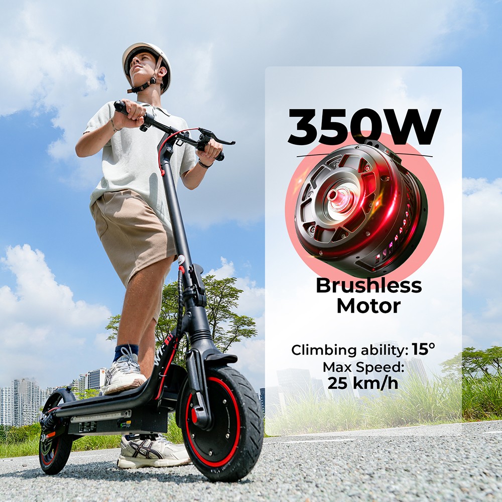 iScooter W7 Electric Scooter 350W Motor 42V 7 8AH Battery 8 5-inch Tire 35km/h Max Speed 30km Range Disc Brake Dual Shoc