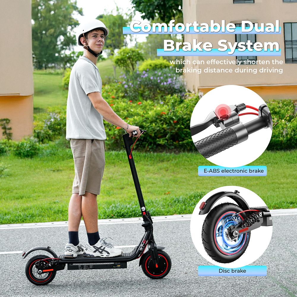iScooter W7 Electric Scooter 350W Motor 42V 7 8AH Battery 8 5-inch Tire 35km/h Max Speed 30km Range Disc Brake Dual Shoc