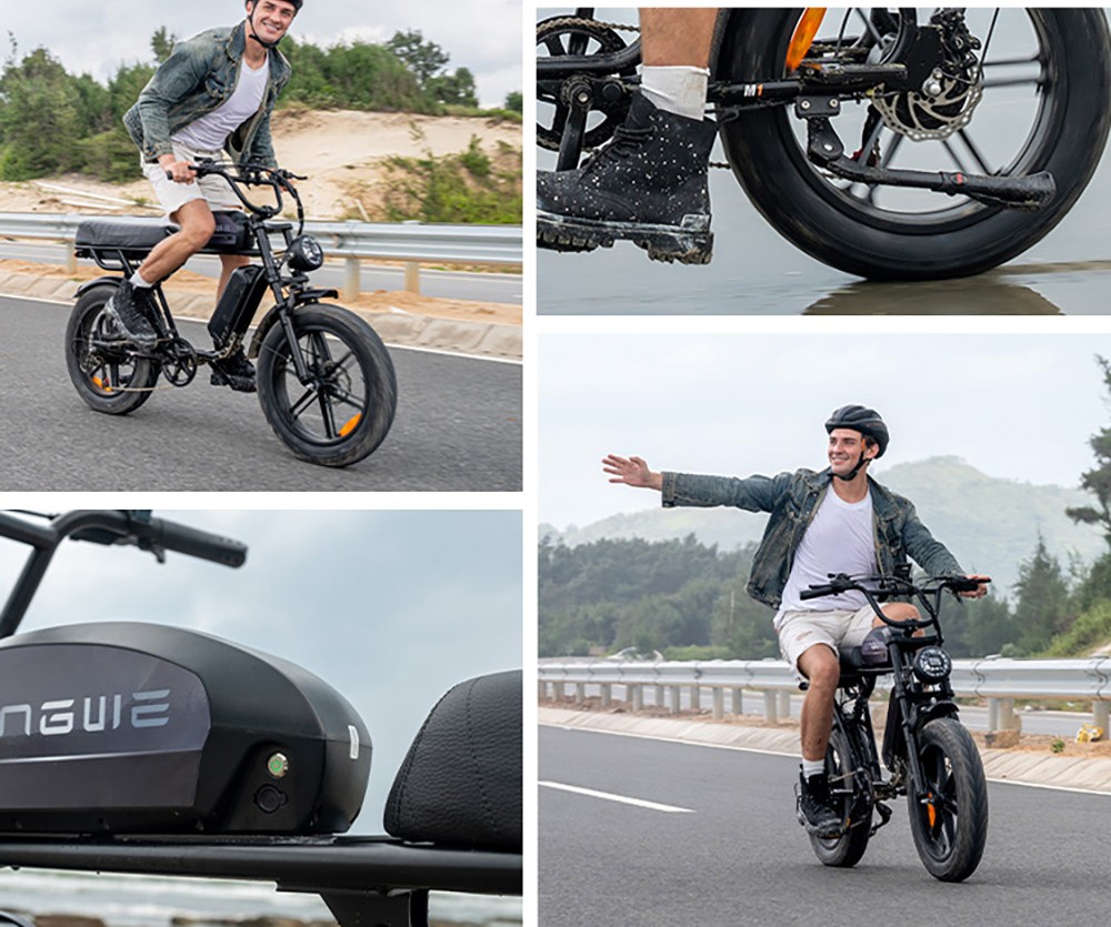 ENGWE M1 Electric Bike  250W Motor  48V 15 6Ah Battery  20*4 0 inch Fat Tire  25 km/h Max Speed  90km Range  Hydraulic Disc Bra