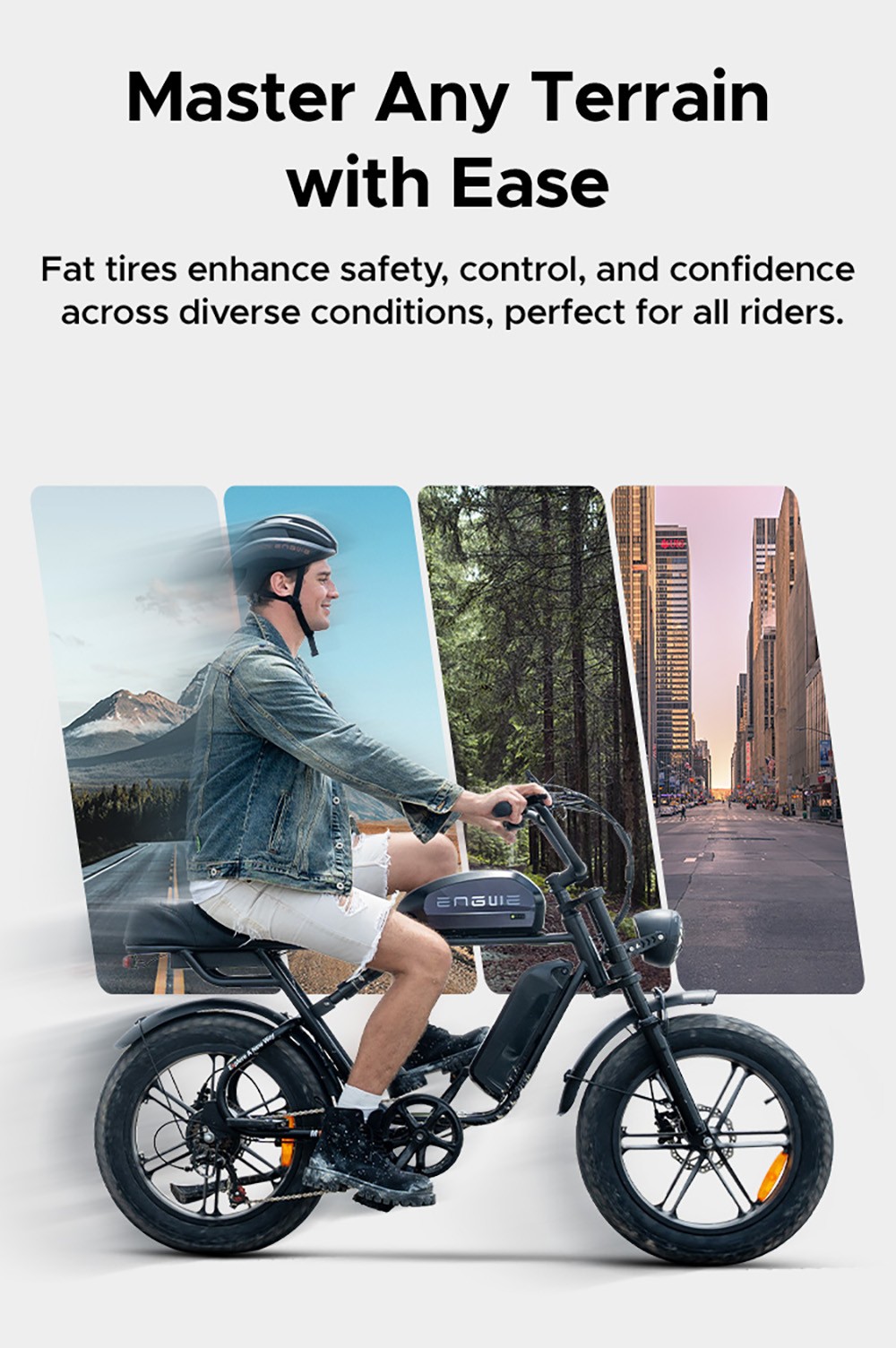 ENGWE M1 Electric Bike  250W Motor  48V 15 6Ah Battery  20*4 0 inch Fat Tire  25 km/h Max Speed  90km Range  Hydraulic Disc Bra