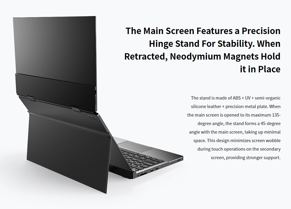 GPD DUO 13 3-inch Dual-OLED Screen Laptop AMD Ryzen AI 9 HX 370 12 Core Max 5 1GHz 2880*1800 32GB LPDDR5 RAM 1TB SSD WiF