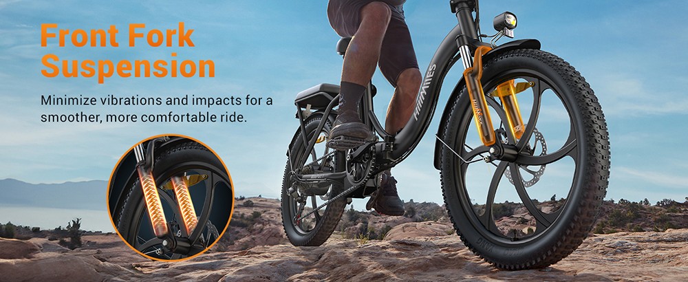 HillMiles MilePort 1 Electric Bike 250W Motor 36V 13AH Battery 20*3 0-inch Tire 25km/h Max Speed 100km Max Range Front Fo