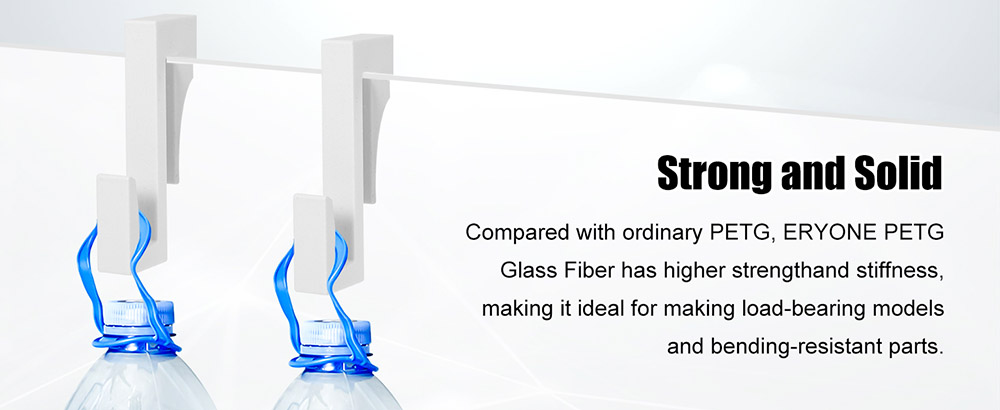 ERYONE Glass Fiber PETG Filament 1kg - White