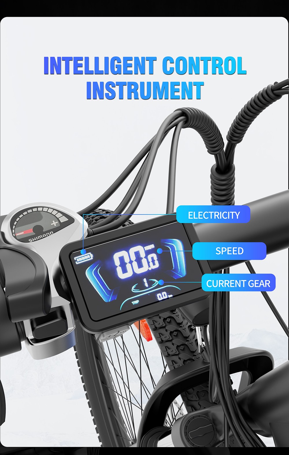 Ridstar S29 Pro Electric Bike 1000W Motor 48V 15 6AH Battery 29*2 1-inch Tires 25km/h Max Speed 60km Range Mechanical Dis