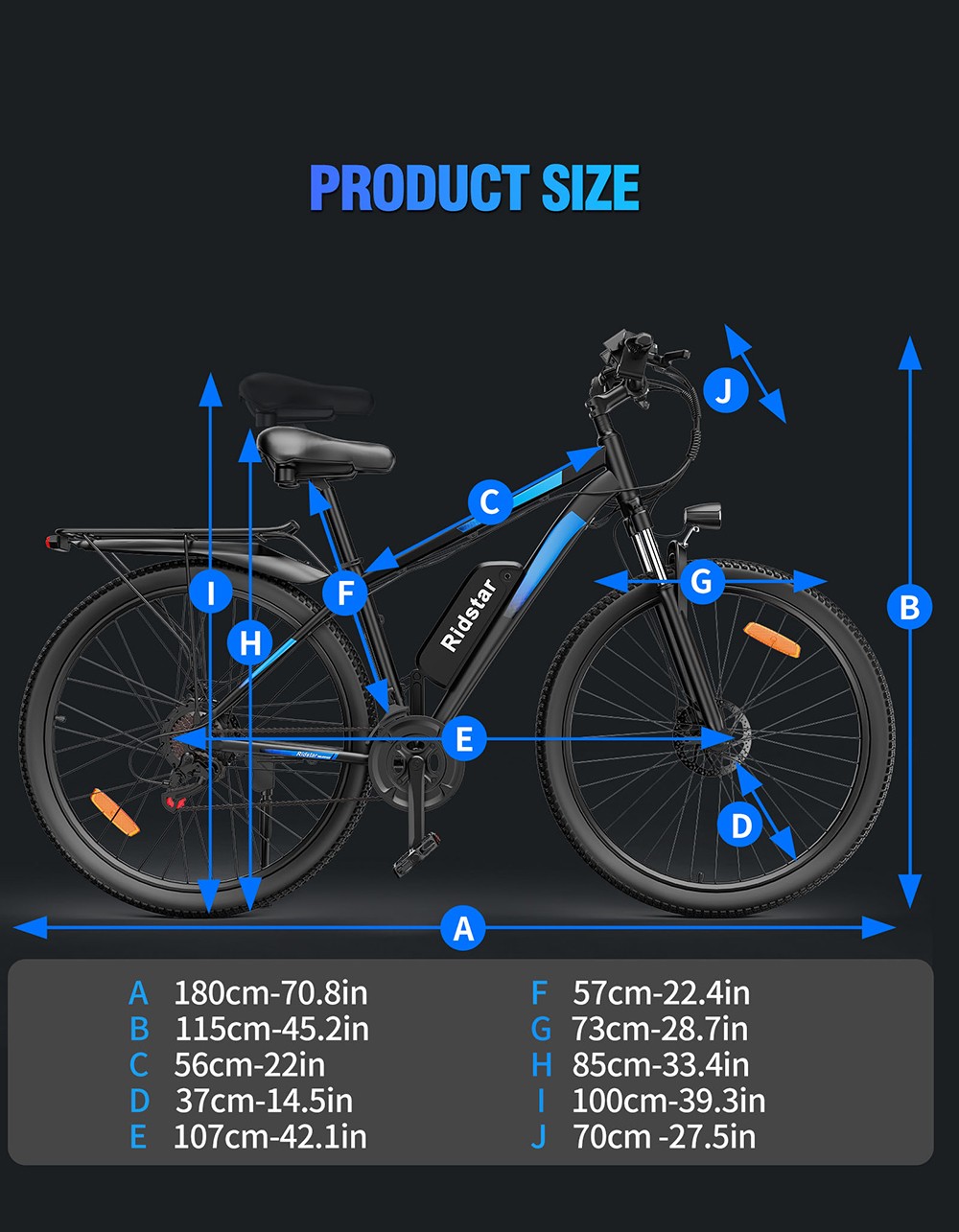 Ridstar S29 Pro Electric Bike 1000W Motor 48V 15 6AH Battery 29*2 1-inch Tires 25km/h Max Speed 60km Range Mechanical Dis