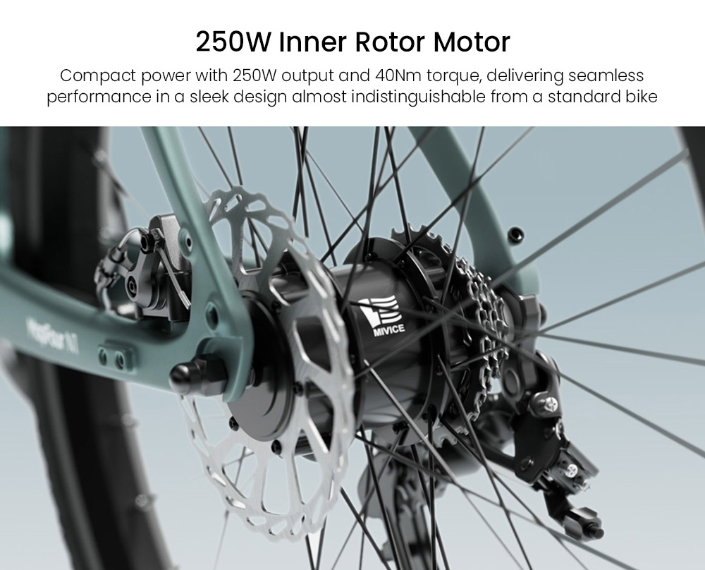 ENGWE MapFour N1 Air Electric Bike  250W Motor  36V 10Ah Battery  700*38C Spoke Tires  25km/h Max Speed  100km Range  Front
