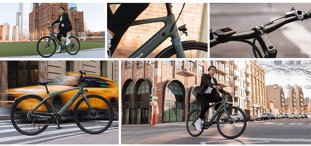 ENGWE MapFour N1 Air Electric Bike  250W Motor  36V 10Ah Battery  700*38C Spoke Tires  25km/h Max Speed  100km Range  Front
