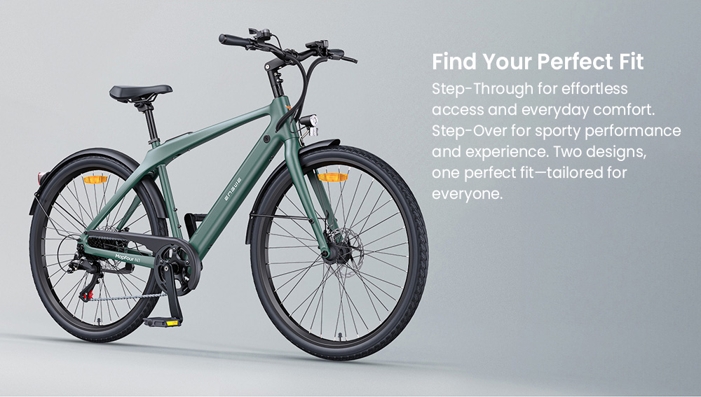 ENGWE MapFour N1 Air Electric Bike  250W Motor  36V 10Ah Battery  700*38C Spoke Tires  25km/h Max Speed  100km Range  Front