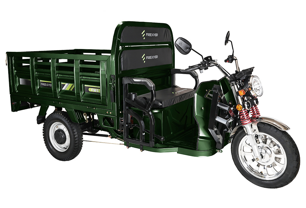 Freejoyer FW5 Electric Cargo Tricycle 3000W Motor 72V 58Ah Battery 45km/h Max Speed 86km Range Front Disc Brake