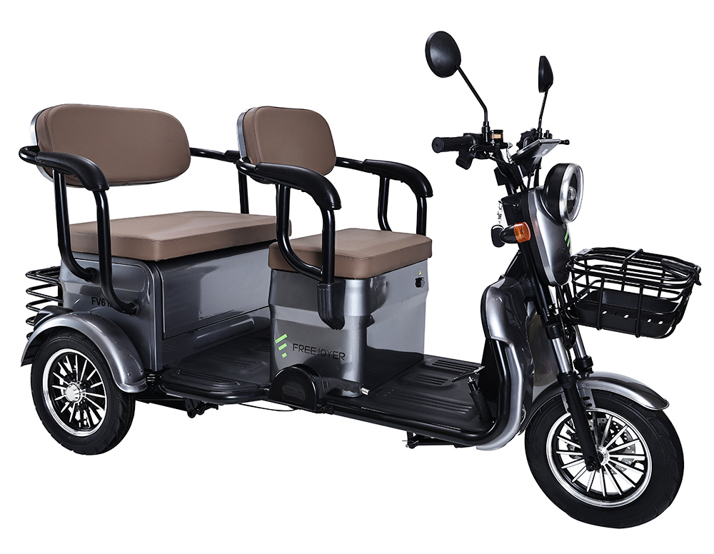 Freejoyer FV6 Max Electric Tricycle 1800W Motor 72V 20Ah Battery 10*3 inch Tire 25km/h Max Speed 60km Range Front Disc Br