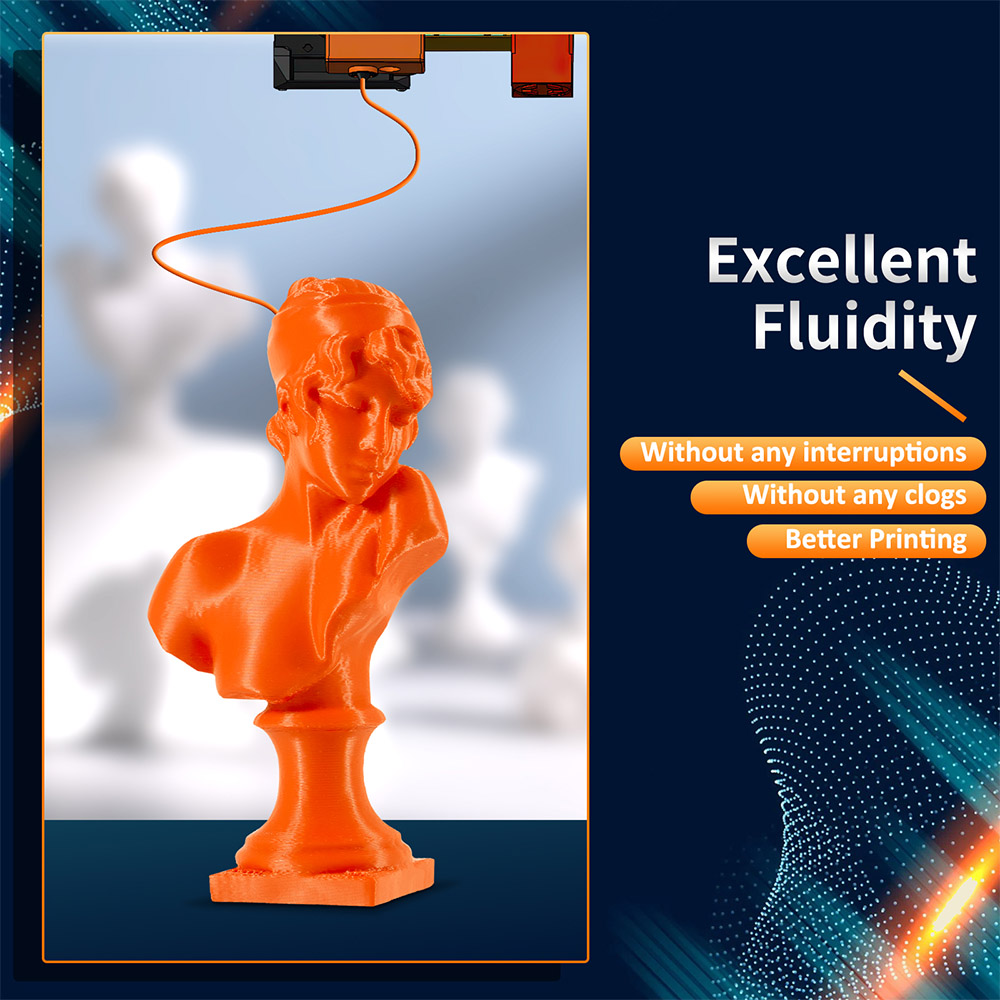 ERYONE High Speed PLA  3D Printing Filament 1kg  Orange