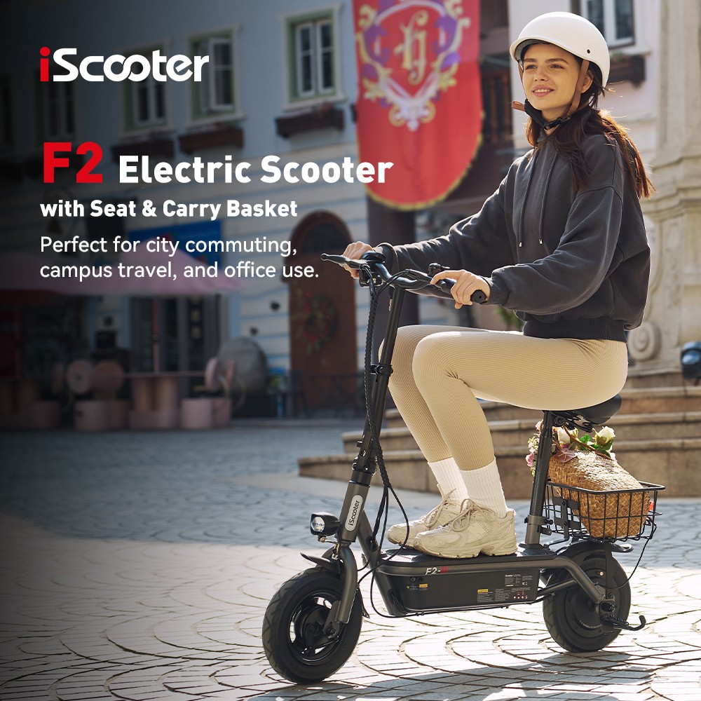 iScooter F2 Electric Scooter with Seat