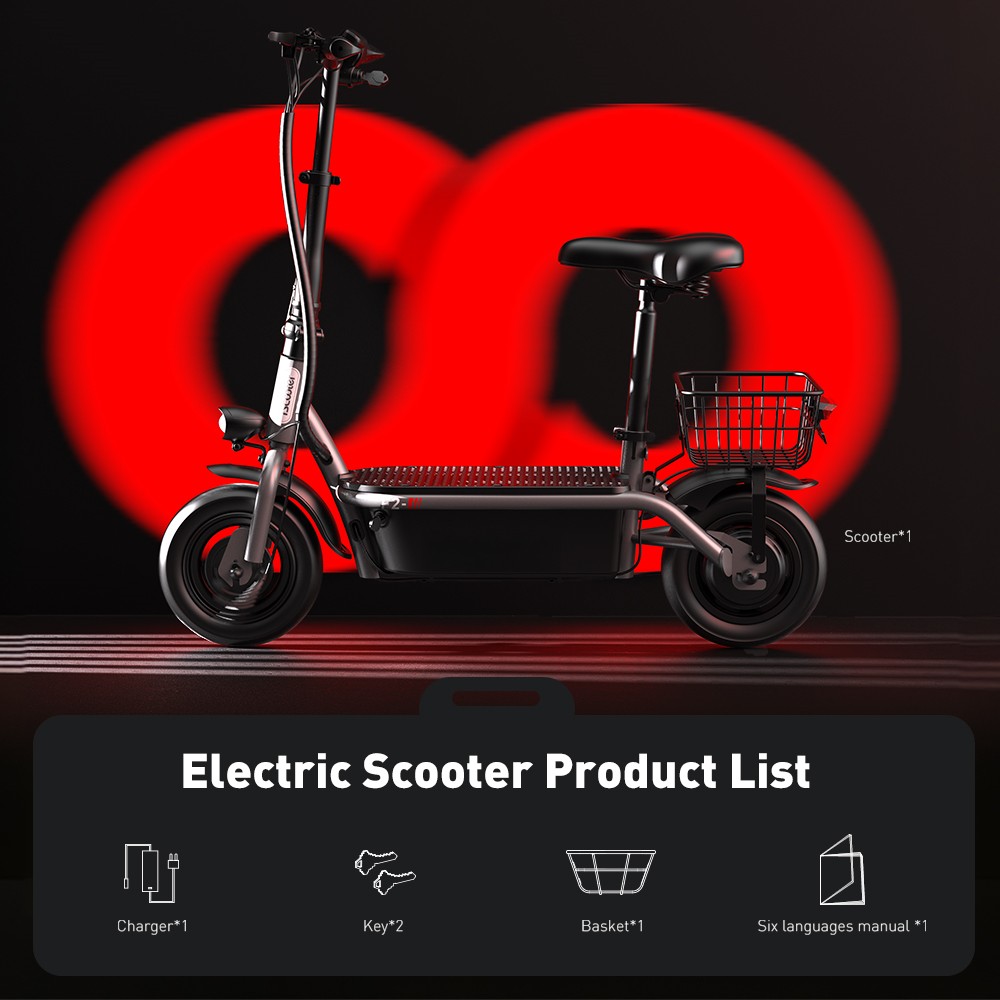 iScooter F2 Electric Scooter with Seat