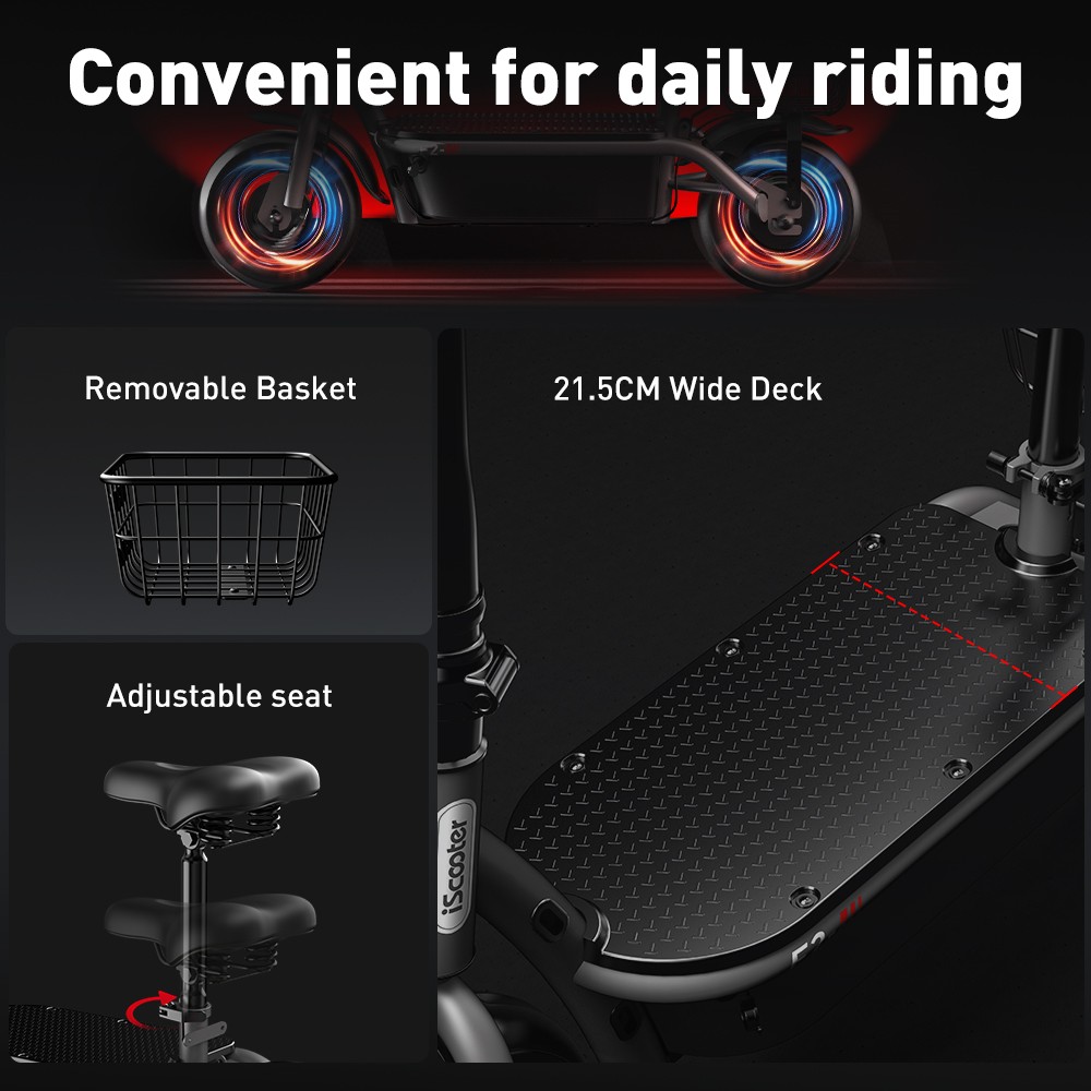 iScooter F2 Electric Scooter with Seat