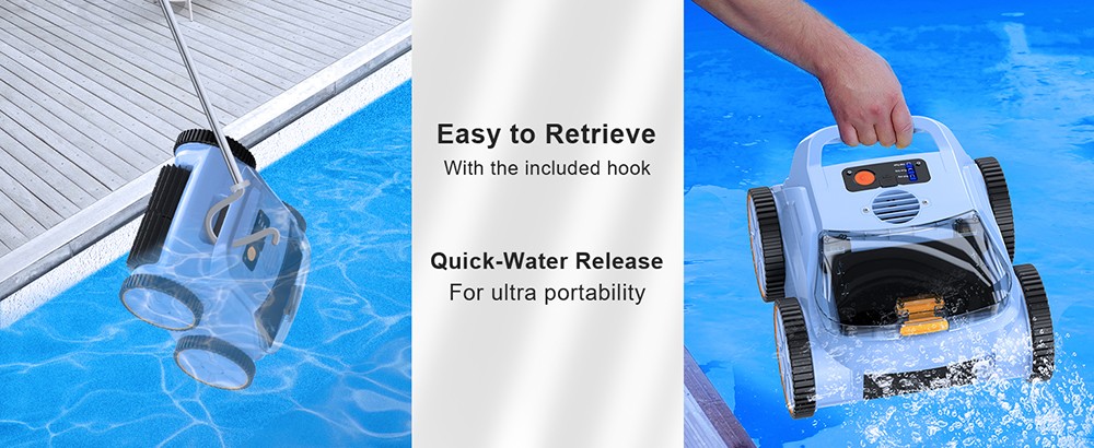 SEAUTO SAT 20 Cordless Robotic Pool Vacuum Cleaner Full Coverage Cleaning 18 000 Super Strong Suction 4800GPH Water Rate 3
