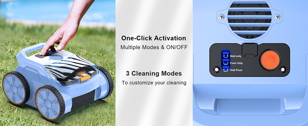 SEAUTO SAT 20 Cordless Robotic Pool Vacuum Cleaner Full Coverage Cleaning 18 000 Super Strong Suction 4800GPH Water Rate 3
