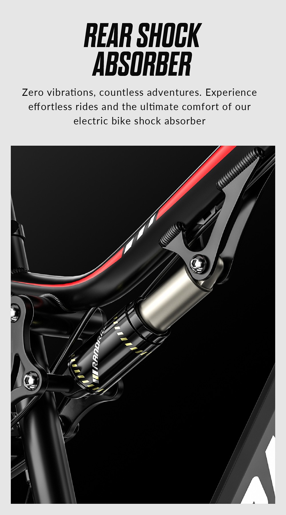 RANDRIDE YG90B-29 Electric Bike  1000W Motor  48V 17Ah Battery  29*2 1 inch Tires  45km/h Max Speed  40-50km Range  Hydraulic D