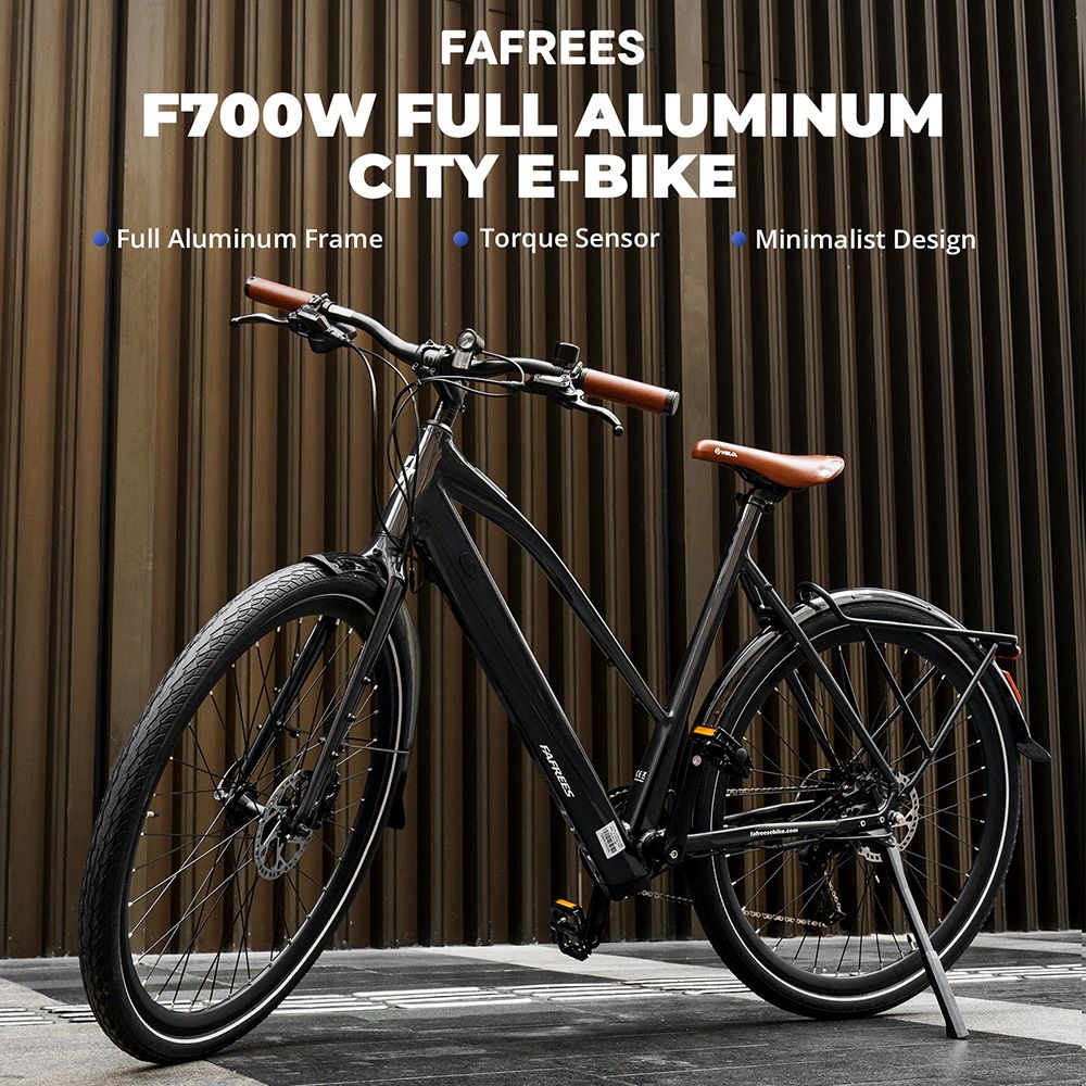 Fafrees F700W Electric Bike 250W Motor 36V 10Ah Battery 700*42C Tires 25km/h Max Speed 100km Max Range Hydraulic Disc Bra