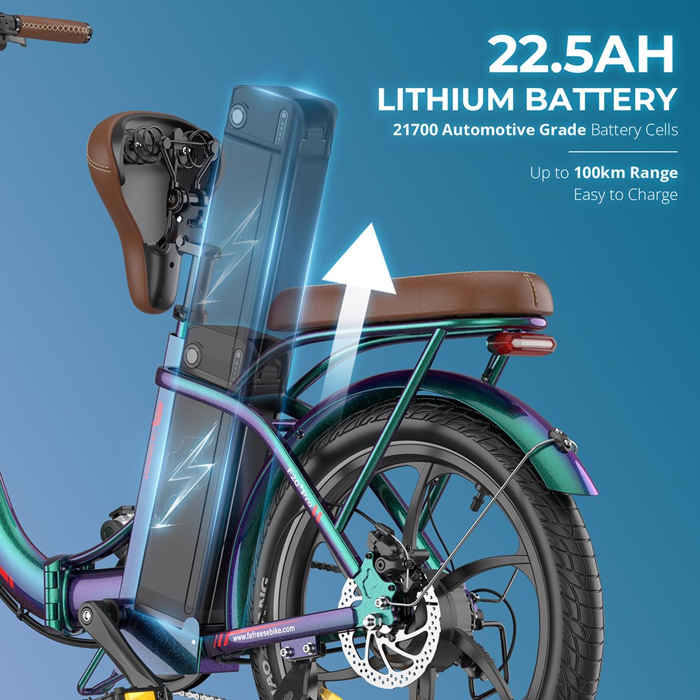 Fafrees F20  Pro Folding Electric Bike  250W Motor  36V 22 5Ah Battery  20*3 0 inch Tires  25km/h Max Speed  100km Max Range  D