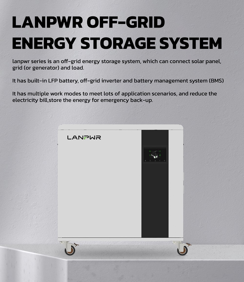 LANPWR UFox Plus 35E Solar Power Station 3500W 5120Wh Solar Generator LiFePO4 Battery Off-Grid Inverter Expandable
