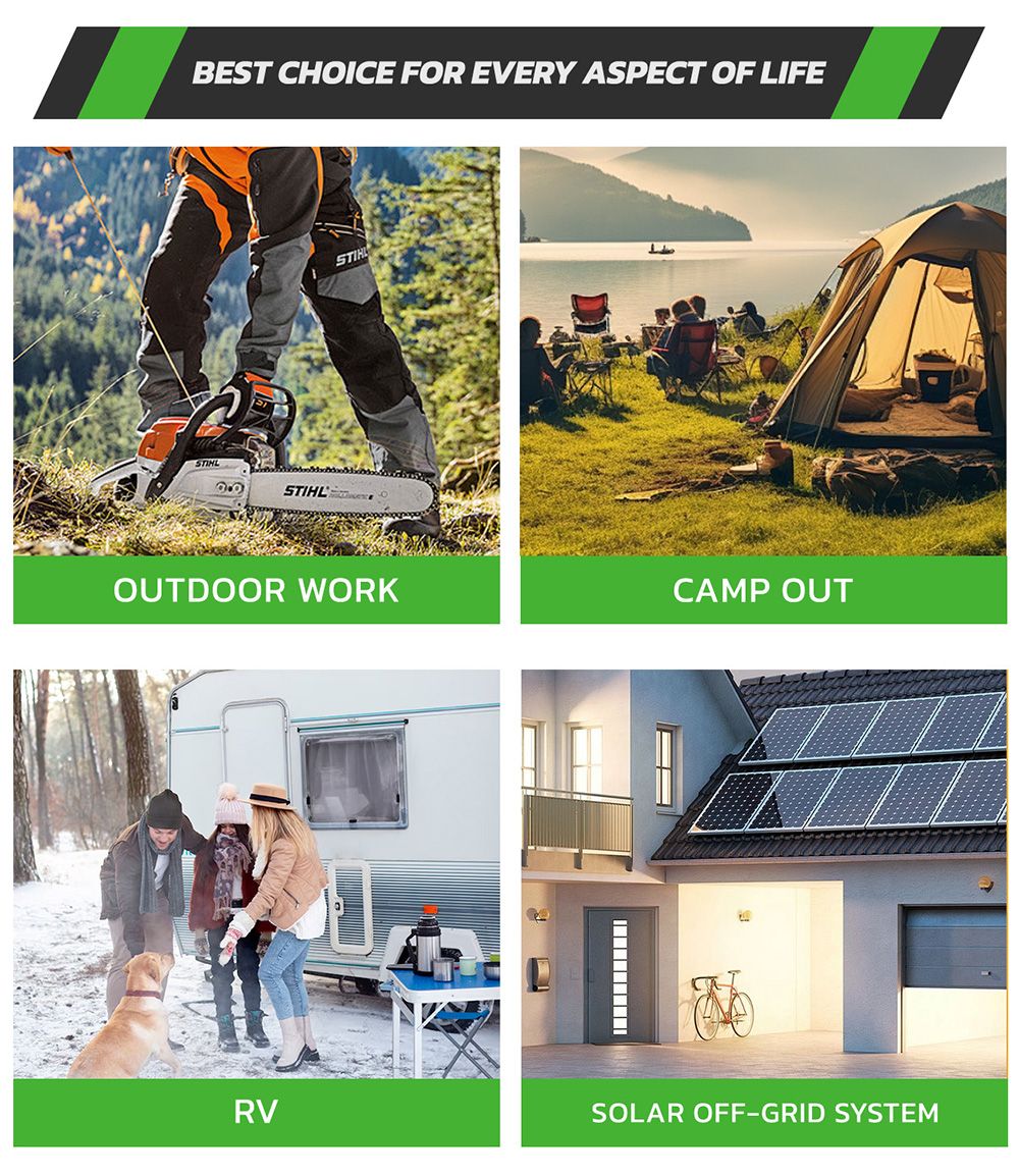 LANPWR UFox Plus 35E Solar Power Station 3500W 5120Wh Solar Generator LiFePO4 Battery Off-Grid Inverter Expandable