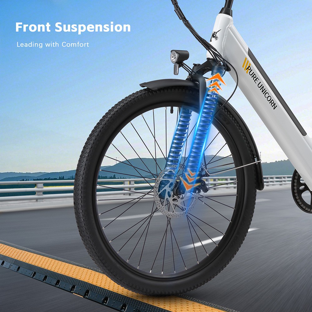 PURE UNICORN U2 Electric Bike  750W Motor  48V 12 8Ah Battery  27 5 inch Tires  45km/h Max Speed  60km Range  Mechanical Disc B
