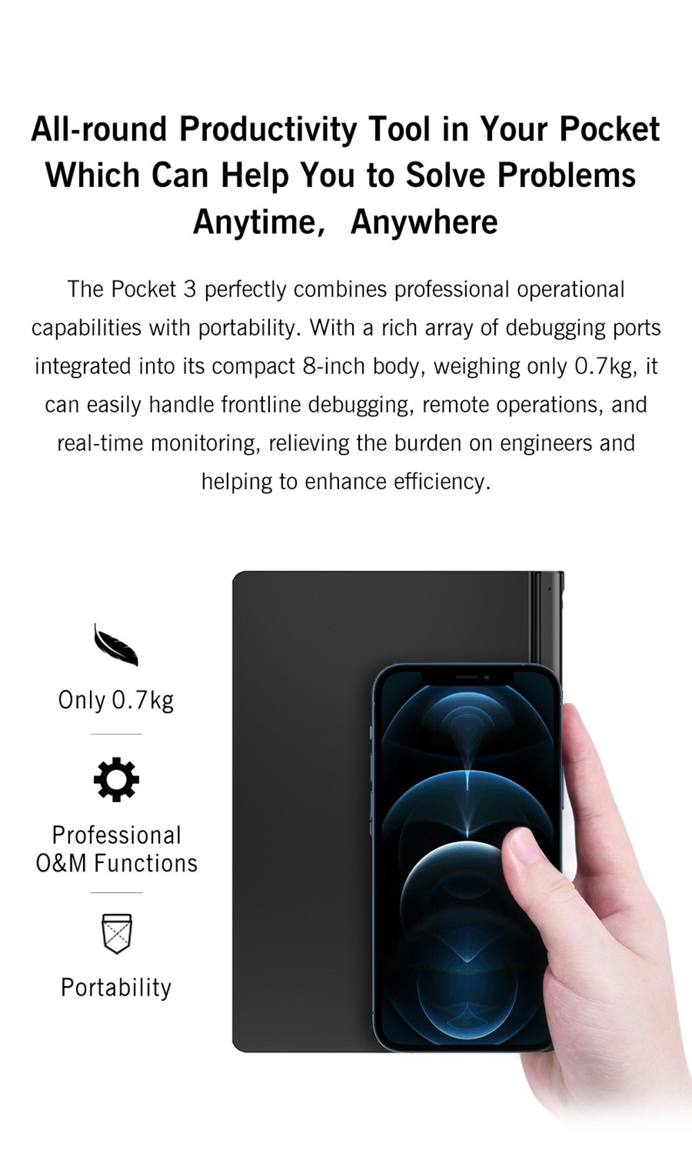 GPD Pocket 3 Handheld Laptop  Intel Core i3-1125G4 4 Core Max 3 7GHz  8 inch 1920*1200 IPS Screen  16GB RAM 512GB SSD  WiFi6E B