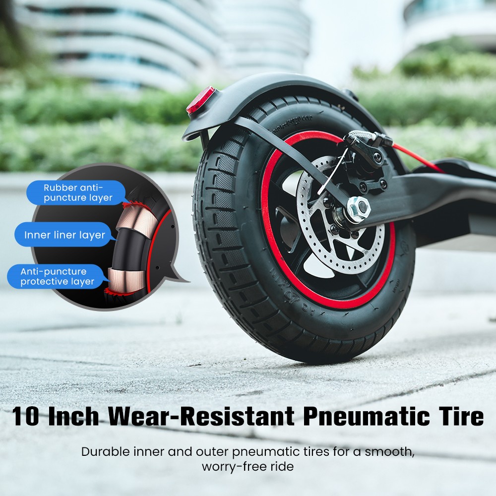 iScooter W6 Folding Electric Scooter  500W Motor  36V 7 8Ah Battery  10 inch Tires  35km/h Max Speed  30km Range  Rear Disc Bra