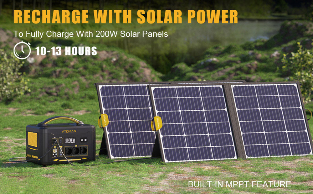 VTOMAN Jump 2200 Portable Power Station  1548Wh LiFePO4 Battery  2200W AC Output  Expandable to 3096Wh