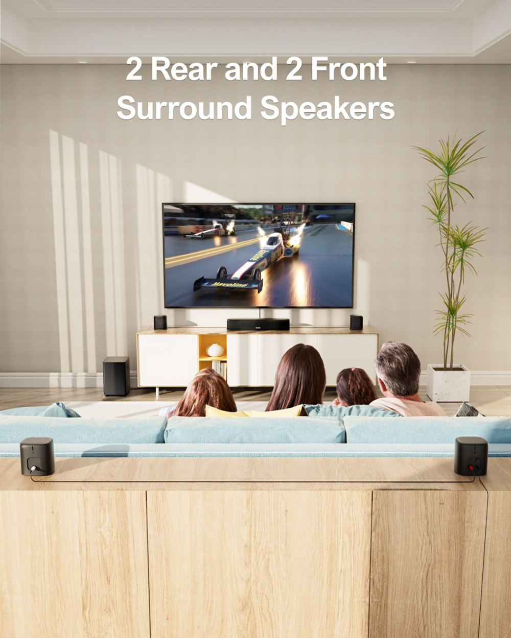 Ultimea Aura A40 7 1 Soundbar 1 * Pair Steady 310 Speaker Stands App Control 10 Bands Equalizer Settings 121 Preset EQ Mat
