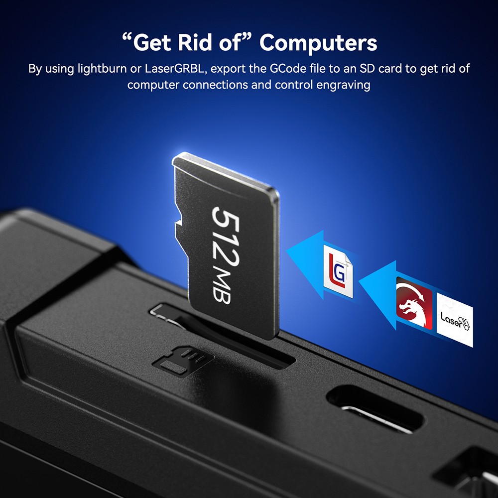 SCULPFUN TS1 3 5-inch Touch Screen  480x320P  WiFi Connection  with SD Card/ Type-C/ USB/ Power Input Ports  Support English/ G