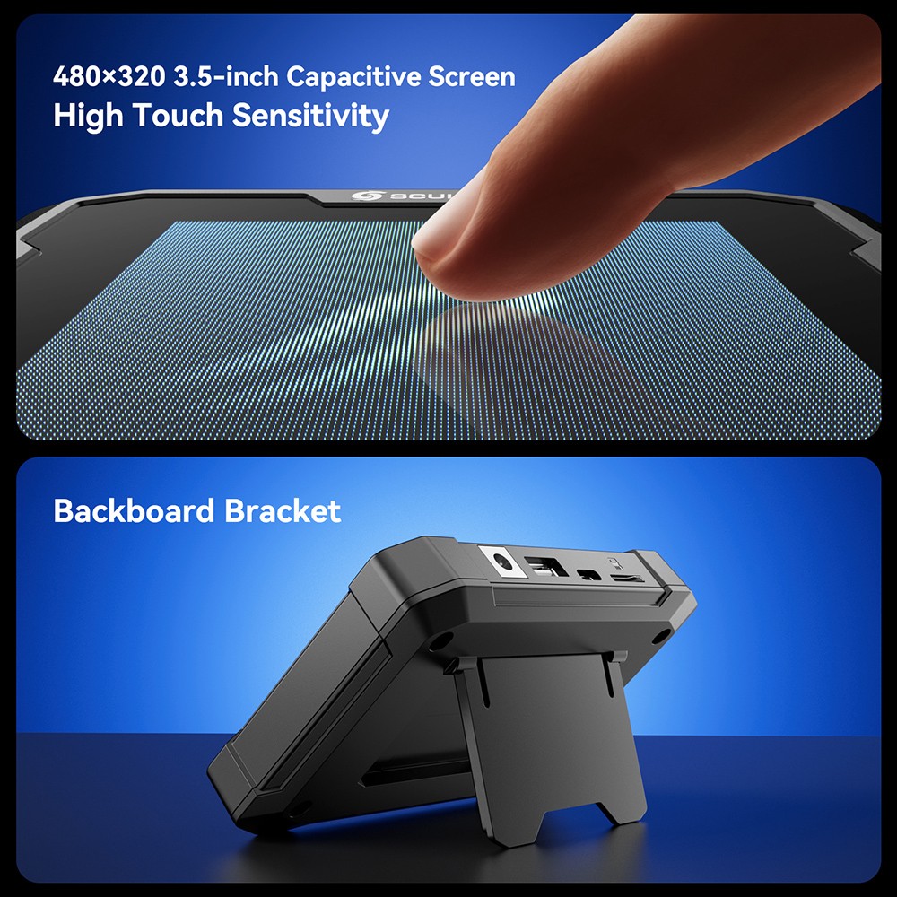 SCULPFUN TS1 3 5-inch Touch Screen  480x320P  WiFi Connection  with SD Card/ Type-C/ USB/ Power Input Ports  Support English/ G