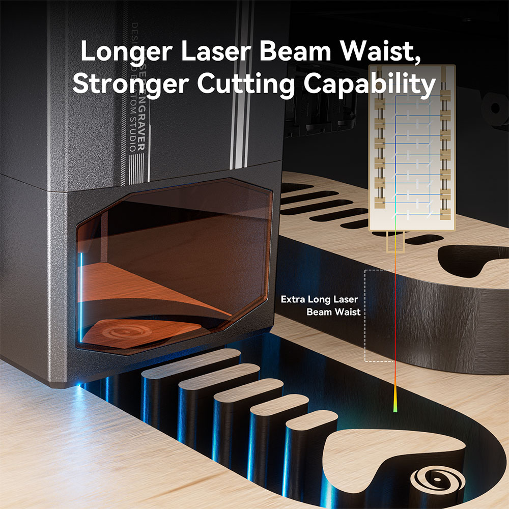 AtomStack X70 Max 70W Laser Engraver 0 02mm Accuracy Auto Focus 800x850mm