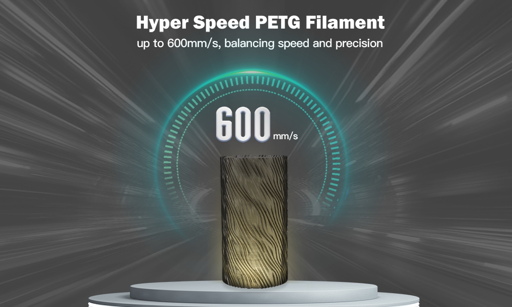 ERYONE High Speed Translucent PETG Filament 1kg - Smoky