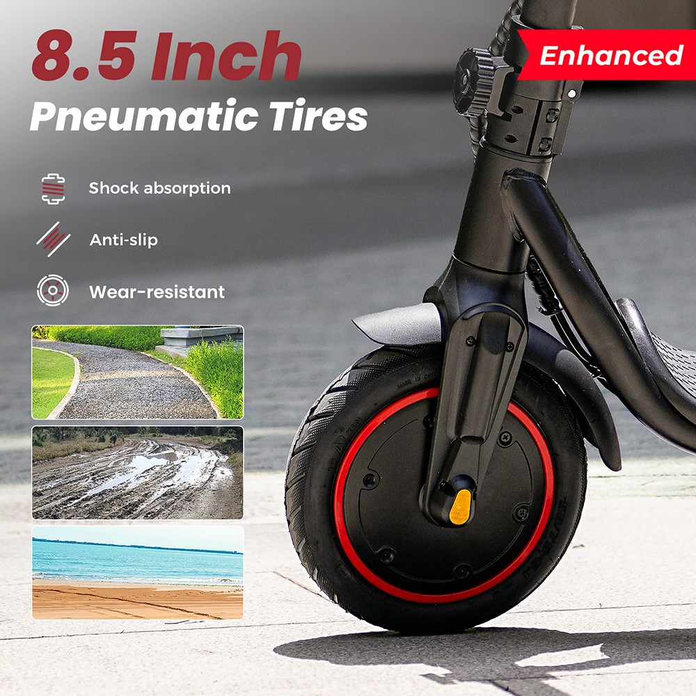 iScooter W5 Folding Electric Scooter 350W Motor 36V 7 8Ah Battery 8 5 inch Pneumatic Tires 30km/h Max Speed 30km Range Di