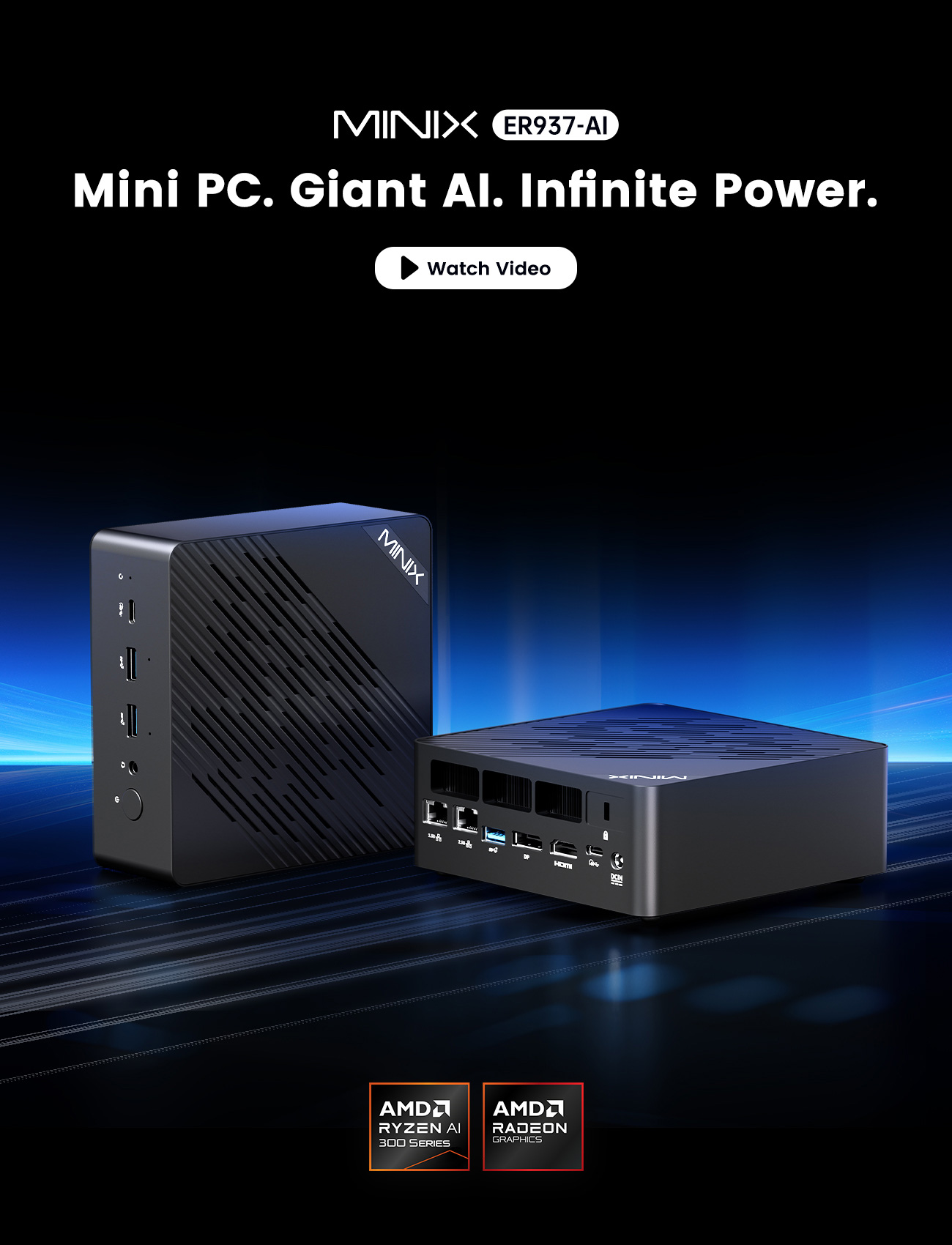 MINIX Elite ER937-AI AMD Ryzen™ AI 9 HX 370 DDR5 32G/1TB Wi-Fi7