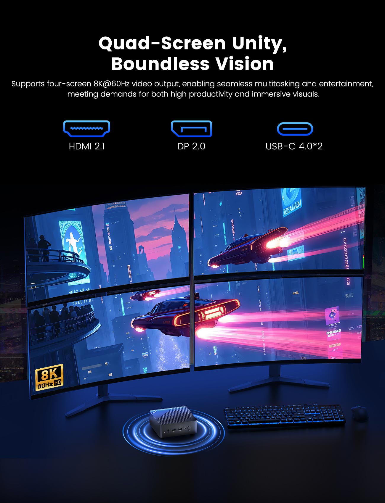 MINIX Elite ER937-AI AMD Ryzen™ AI 9 HX 370 DDR5 32G/1TB Wi-Fi7