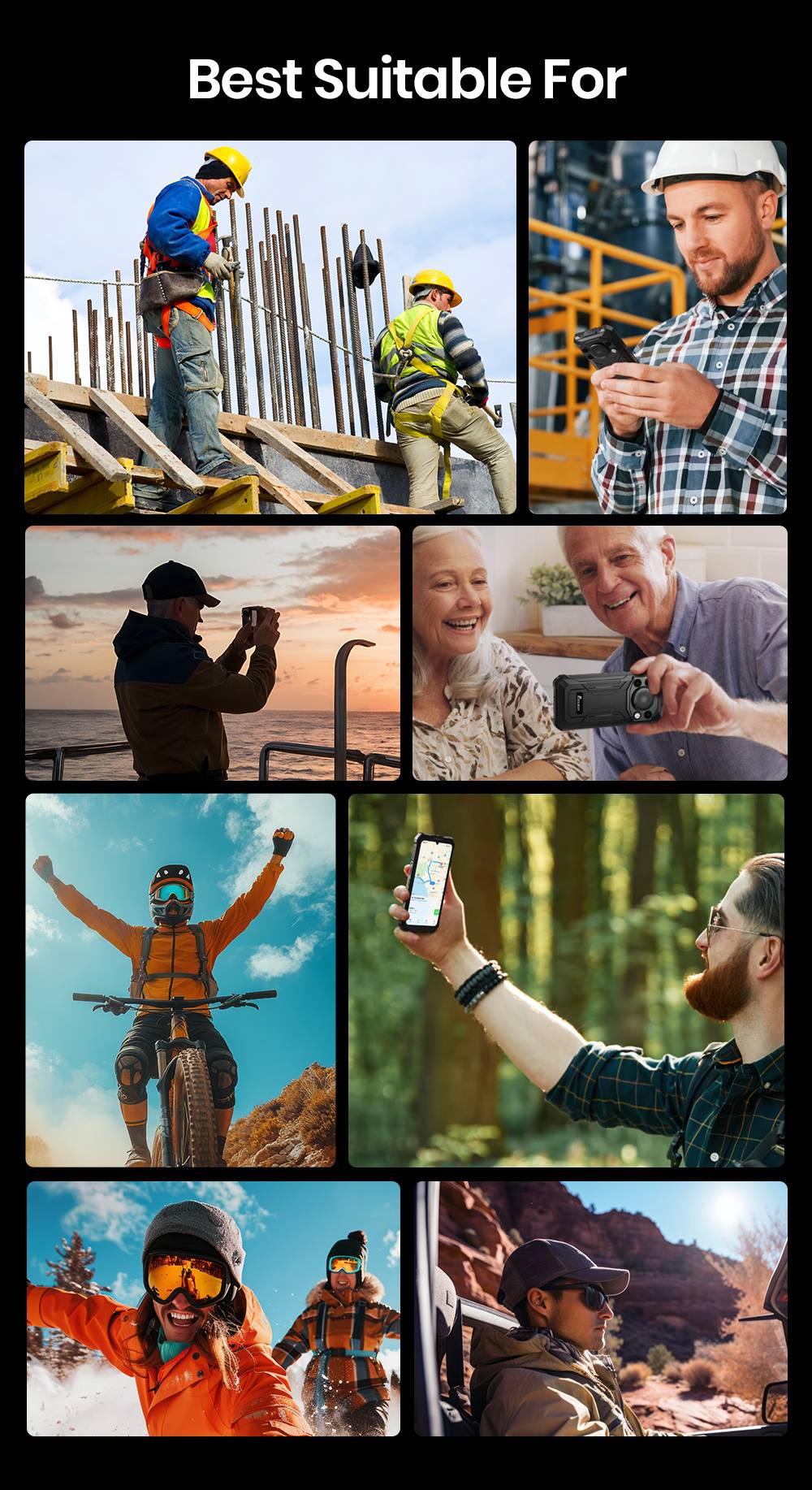 FOSSiBOT F110 Pro 5G Rugged Smartphone  20GB RAM   128GB ROM  6 745-inch HD  Display  10000mAh Battery  50MP AI Camera  NFC