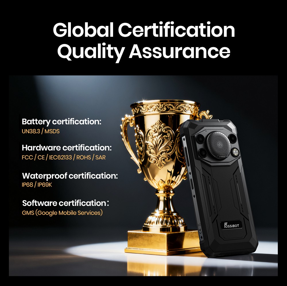 FOSSiBOT F110 Pro 5G Rugged Smartphone  20GB RAM   128GB ROM  6 745-inch HD  Display  10000mAh Battery  50MP AI Camera  NFC