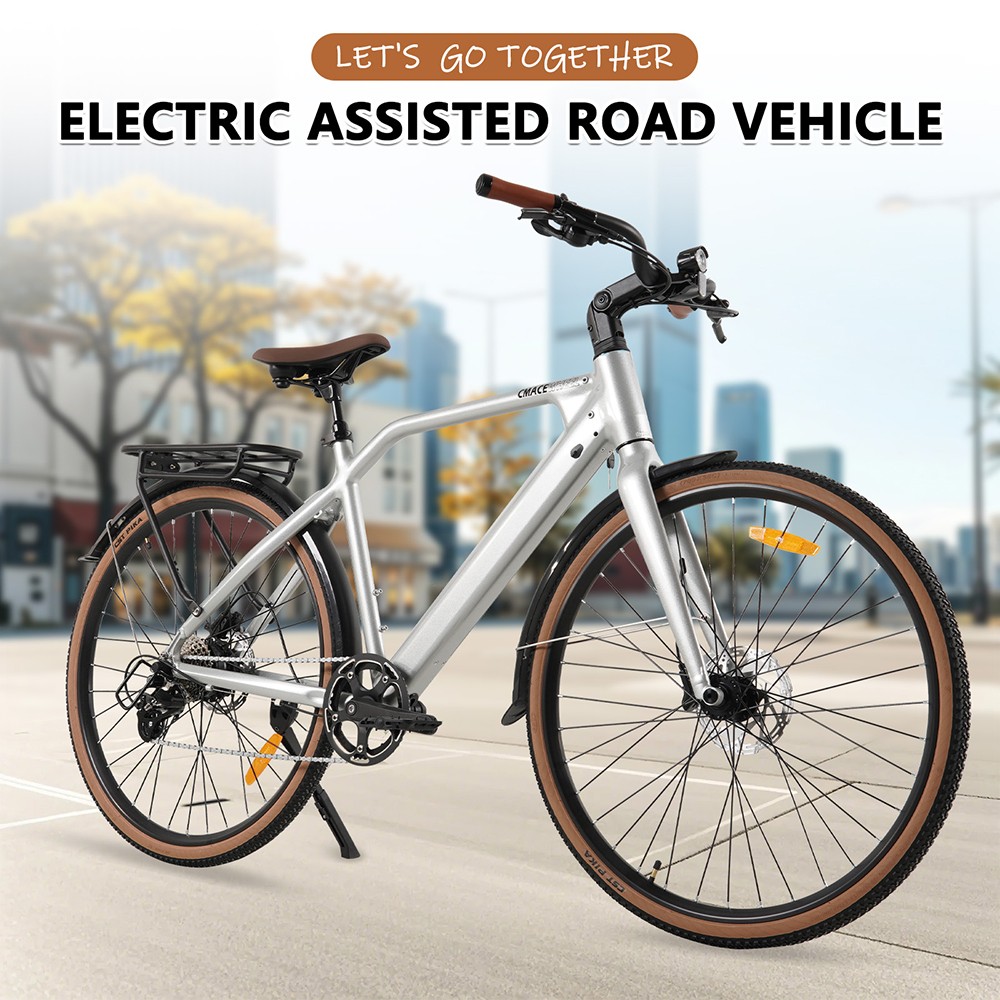 CMACEWHEEL F700-2 Electric Bike 250W Motor 36V 10Ah Battery 700*38C Tires 25km/h Max Speed 80km Range Hydraulic Disc Brak