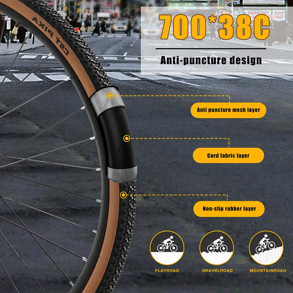 CMACEWHEEL F700-2 Electric Bike 250W Motor 36V 10Ah Battery 700*38C Tires 25km/h Max Speed 80km Range Hydraulic Disc Brak