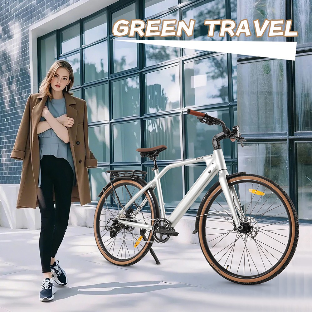CMACEWHEEL F700-2 Electric Bike 250W Motor 36V 10Ah Battery 700*38C Tires 25km/h Max Speed 80km Range Hydraulic Disc Brak