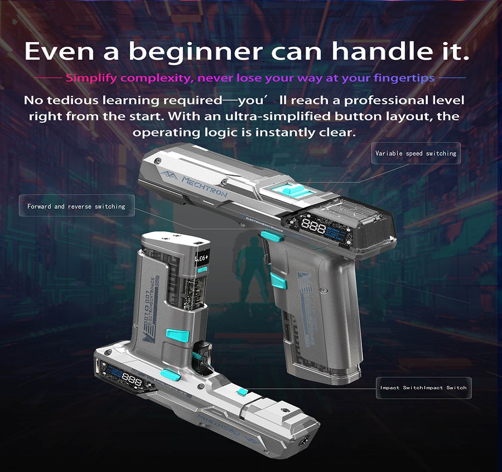MECHTRON TL-G007S PRO Hammer Drill  2 Speed  1s Wake