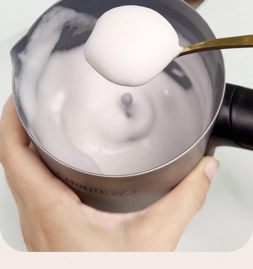 HiBREW M3A 4 in 1 Milk Frother Foamer Fully Automatic Milk Warmer Cold/Hot Frothing 130ml Frothing Capacity